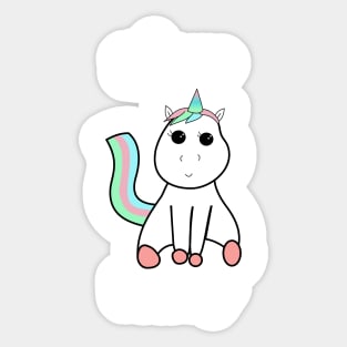 Birthday Unicorn Sticker